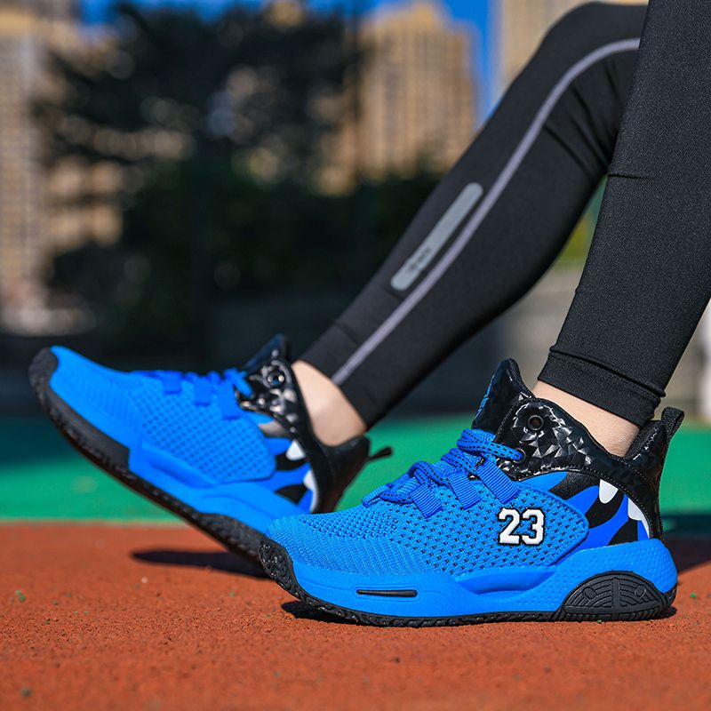Boys Basketball Shoes Breathable Anti Slip Sports Trainers