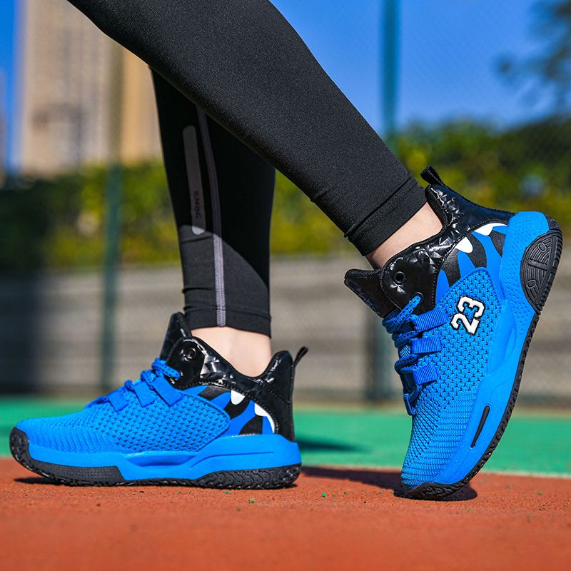 Boys Basketball Shoes Breathable Anti Slip Sports Trainers