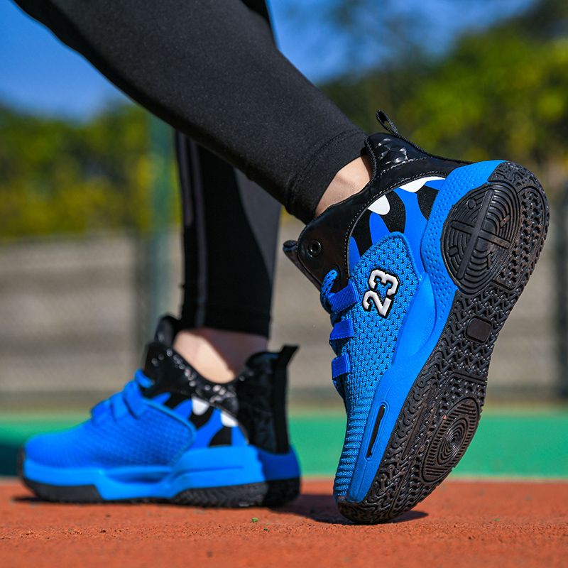 Boys Basketball Shoes Breathable Anti Slip Sports Trainers