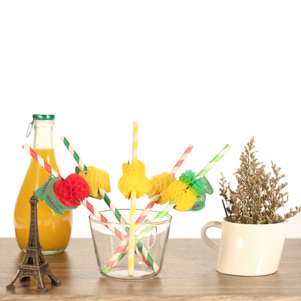 50pcs/set Excellent Amazing 3D Cute Fruits Food Grade Paper