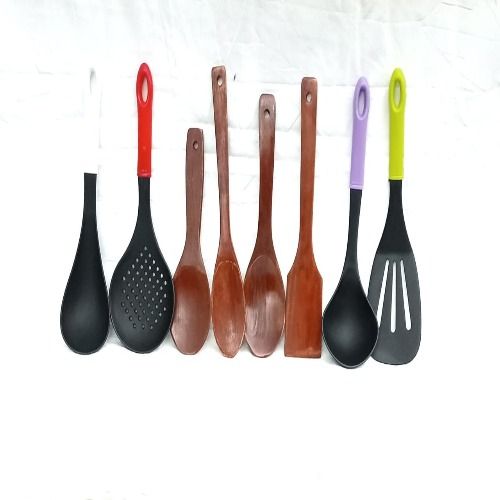 Wooden Spoons + Non-stick Spoon 8PCS