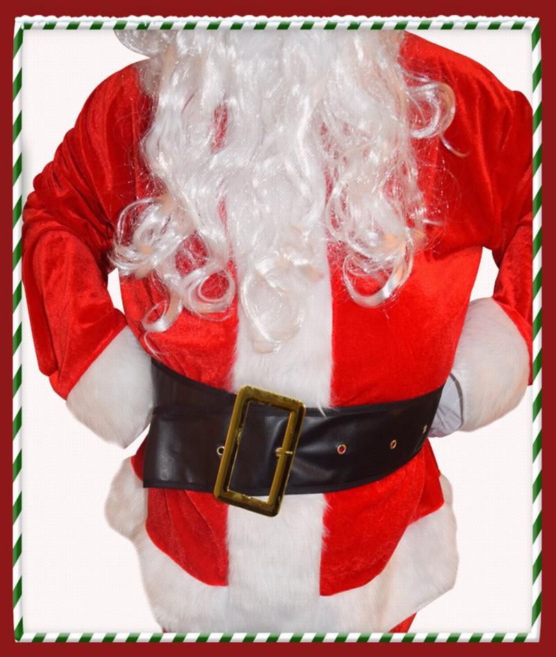 Christmas Adult Santa Claus Costume Cosplay Suit (Size M)