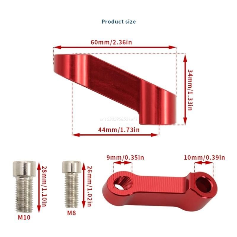 Motorcycle Rearview Mirrors Extension Riser Extend Adapter Mirror Extender Adapters Rier Supplies 8/10mm CF