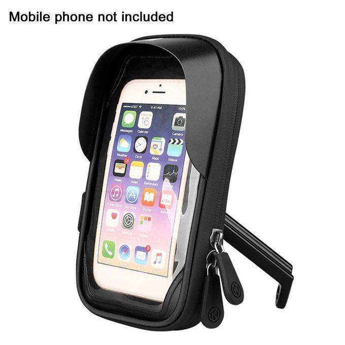 Tou H S Reen Mobile Phone Holder Handlebar Motor Y Le Waterproof Holder-black-17 * 9 Cm