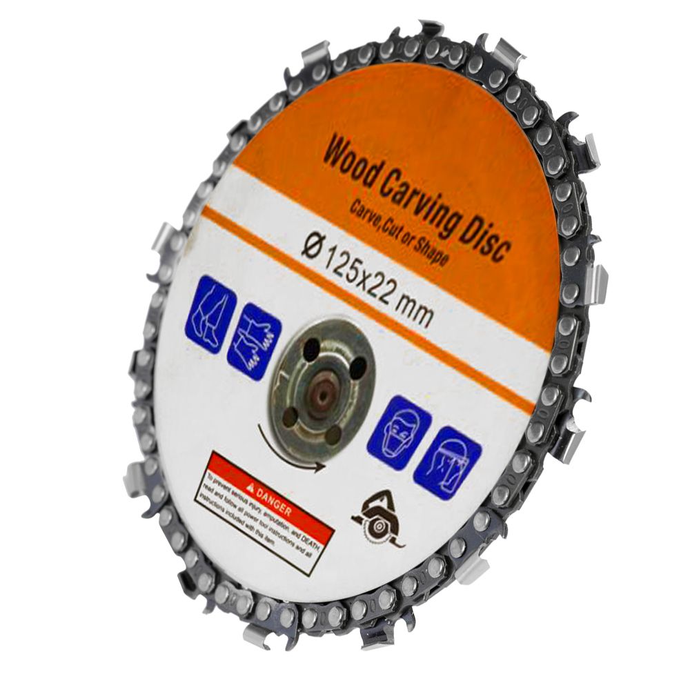 5 Inch 14 Teeth Grinder Chain Disc 22mm Arbor Woodworking