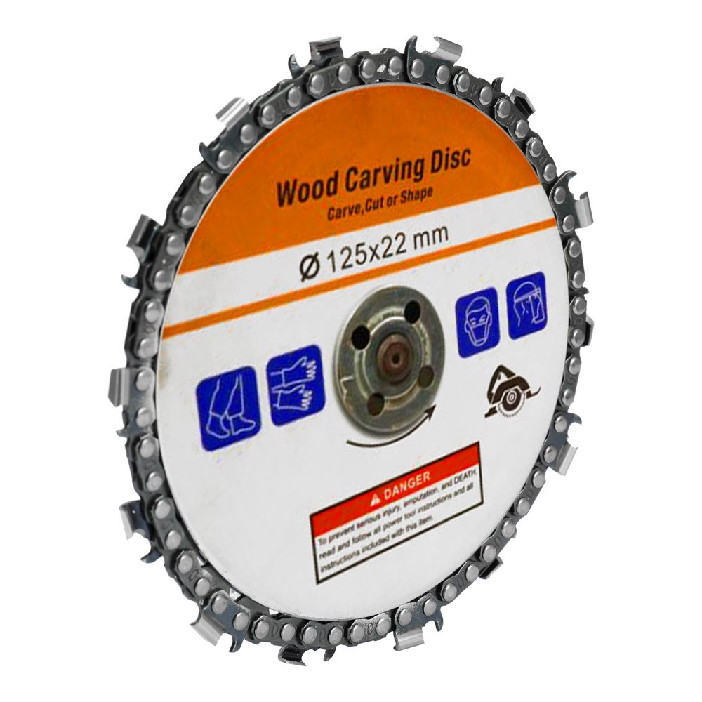 5 Inch 14 Teeth Grinder Chain Disc 22mm Arbor Woodworking