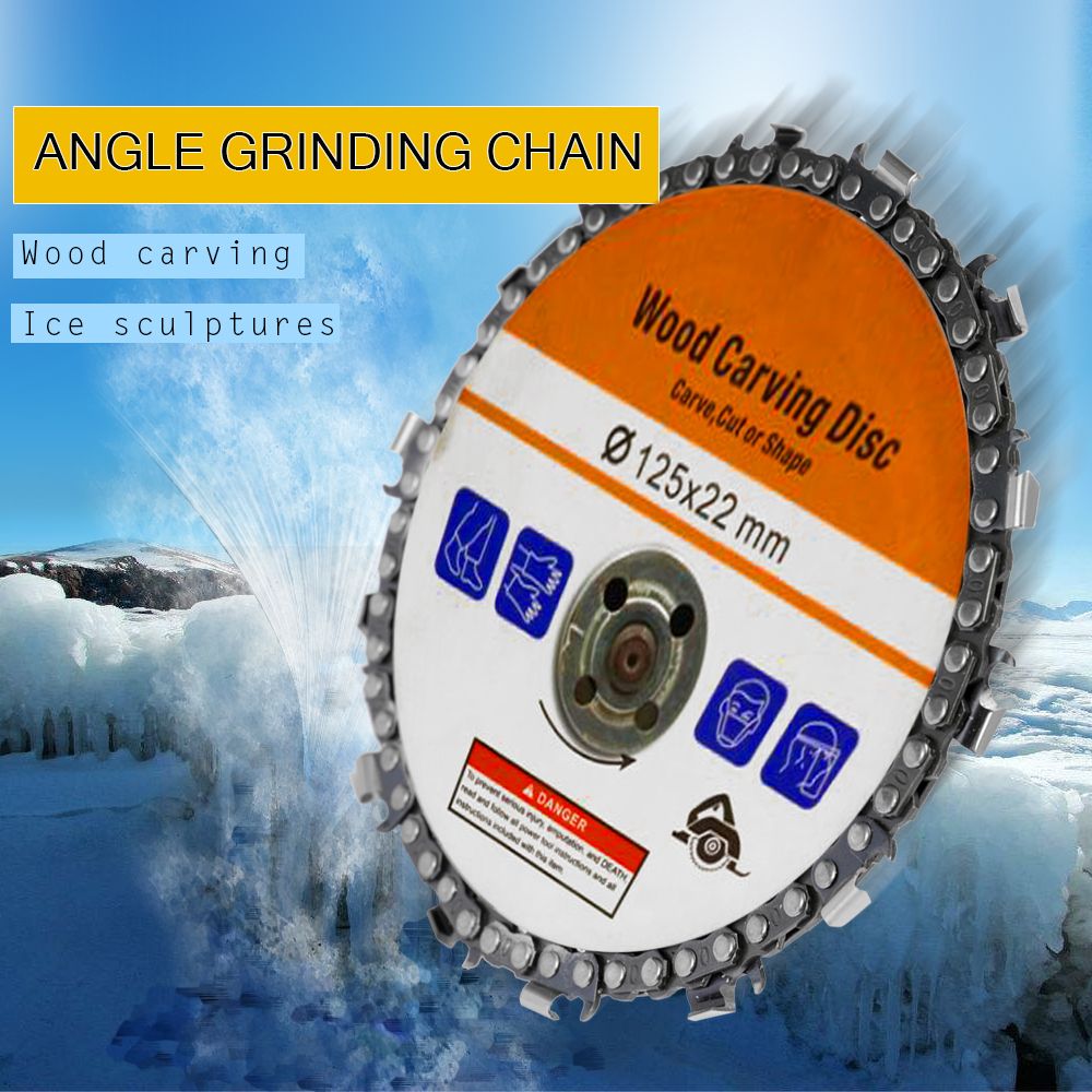 5 Inch 14 Teeth Grinder Chain Disc 22mm Arbor Woodworking