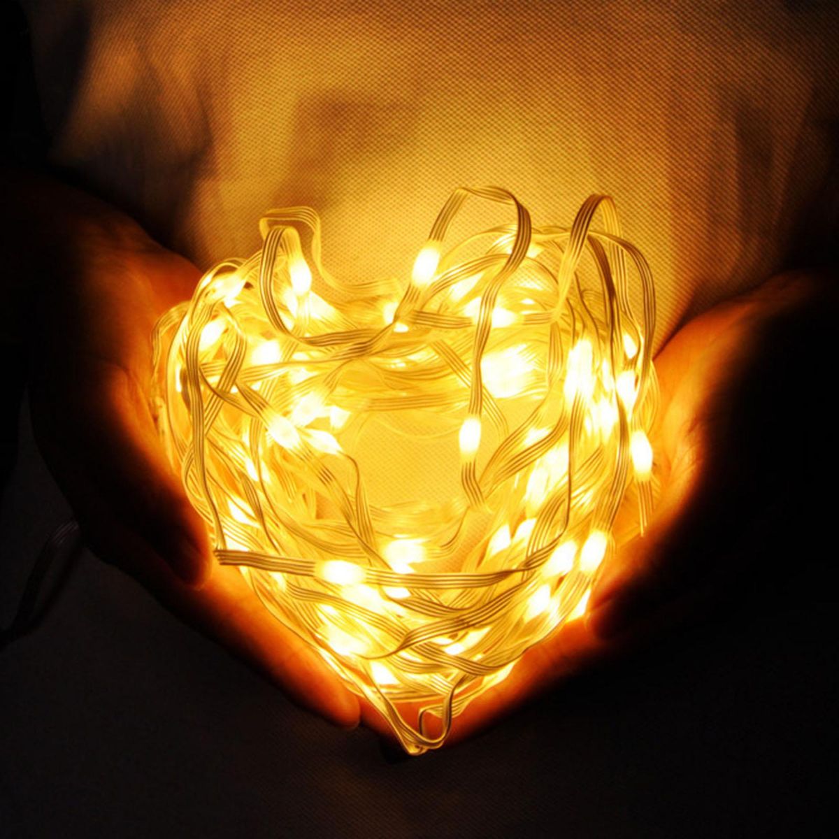 100 LED Rope Lights 33ft 8 Modes Warm Light Changing Waterproof Twinkle Fairy Tube Strip Light for Bedroom Home Kitchen Indoor Outdoor Deck Patio Camping Decor Lighting