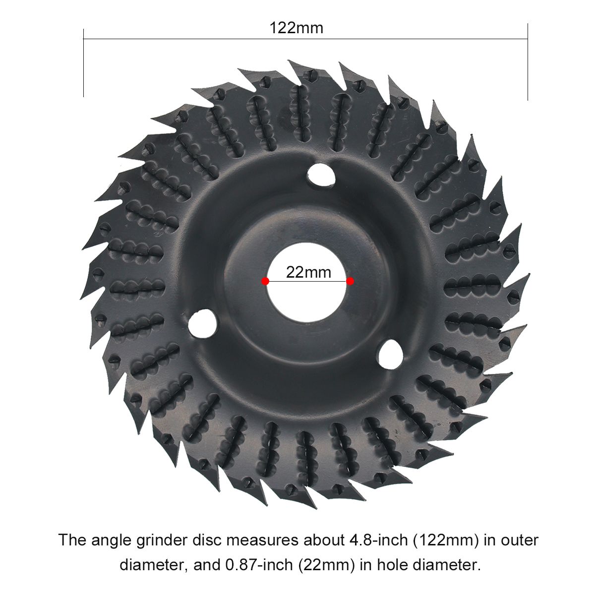 2pcs Angle Grinder Grinding Disc 28 Teeth Wood Grinding