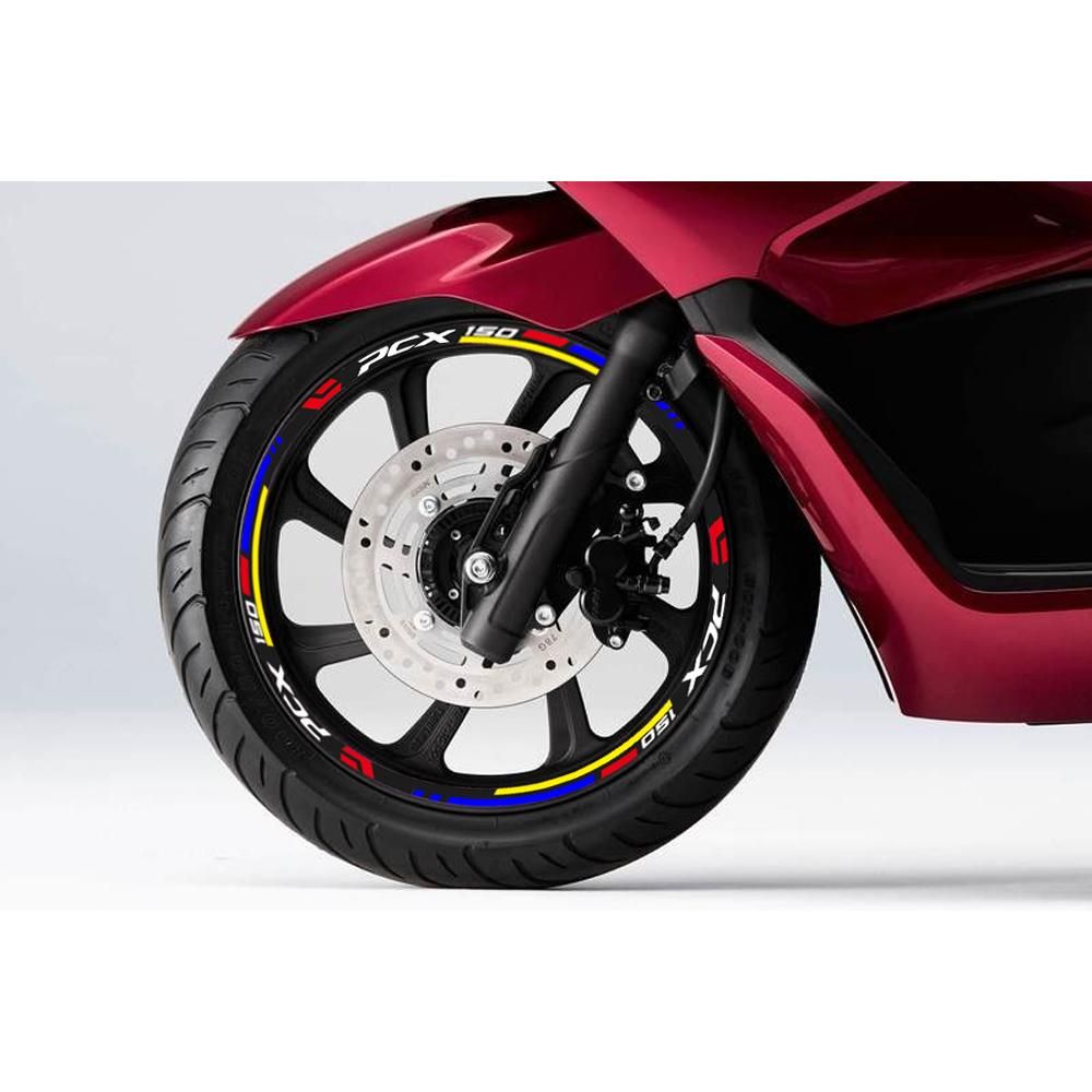 Reflective Motorcycle Accessories Wheel Sticker Inside of Hub Decals Rim Stripe Tape For Honda PCX150 pcx150
