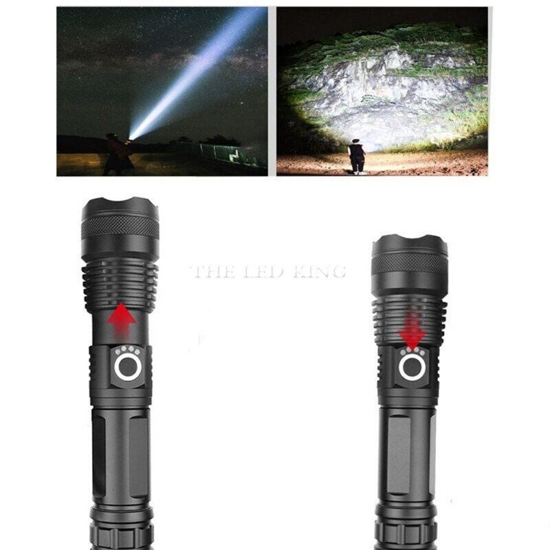10000MAH XHP50 70 Powerful Flashlight 16-core Brightest
