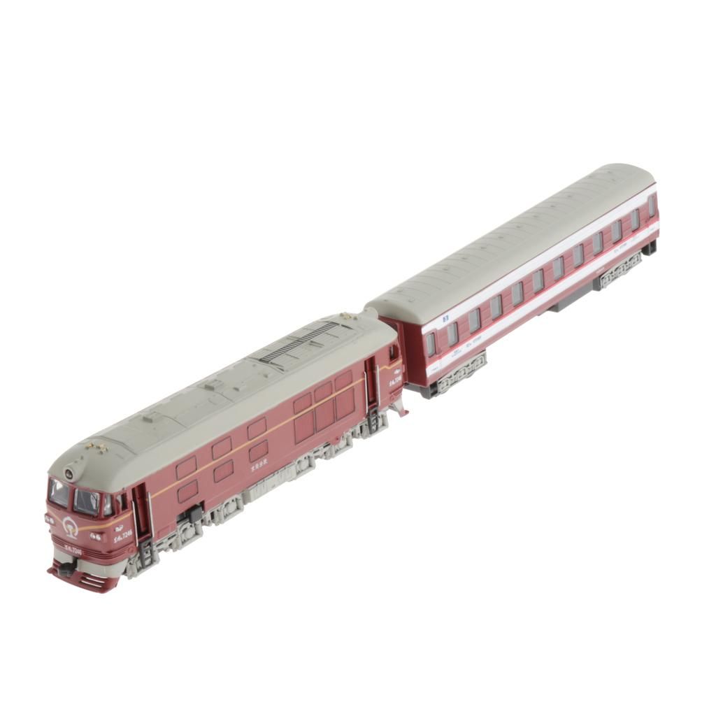 1:87 Simulated Train Locomotive Toy Model Red