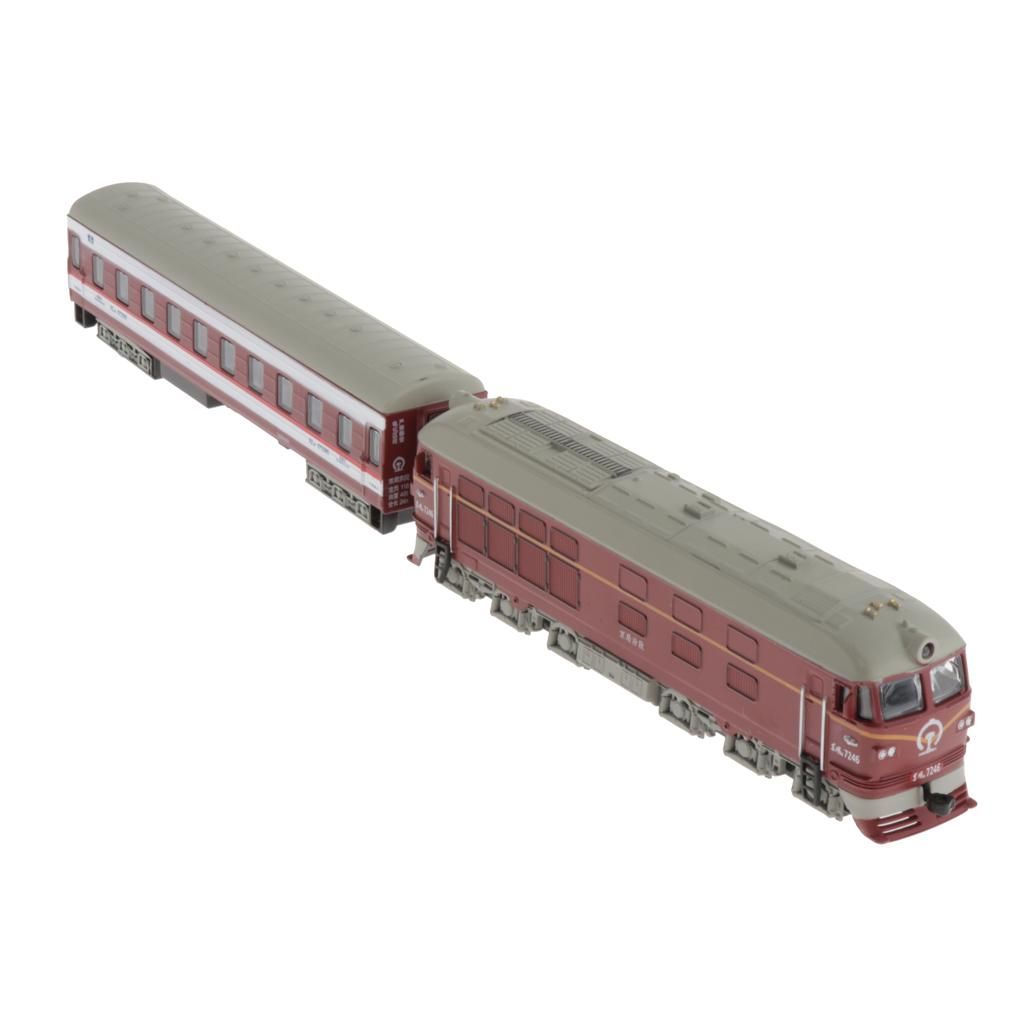 1:87 Simulated Train Locomotive Toy Model Red