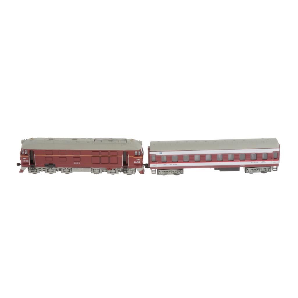 1:87 Simulated Train Locomotive Toy Model Red