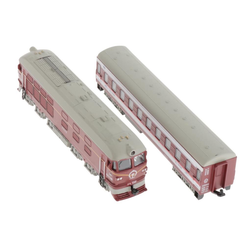 1:87 Simulated Train Locomotive Toy Model Red