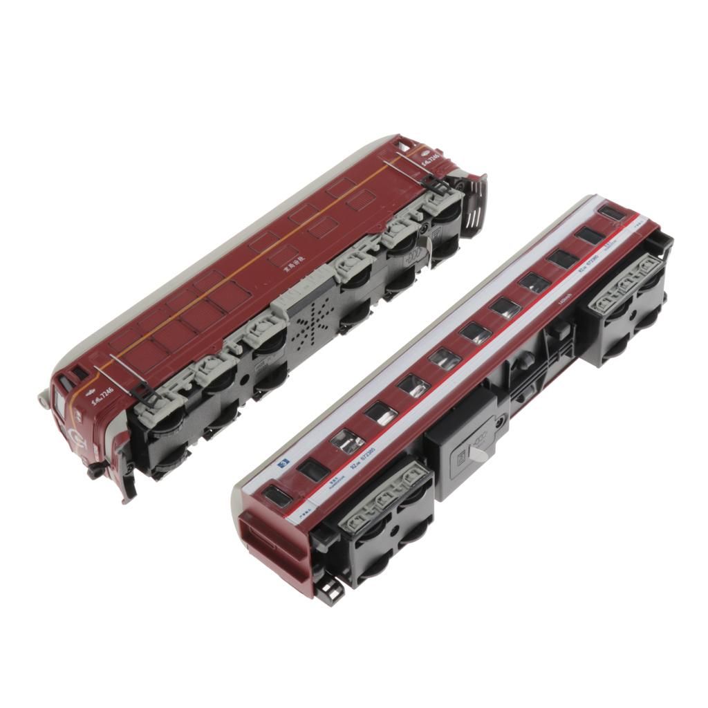 1:87 Simulated Train Locomotive Toy Model Red