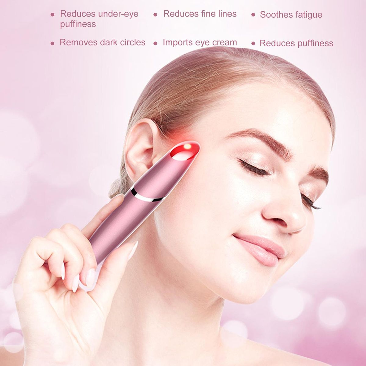 Photonic Thermal Eye Beauty Eye Massager for Puffiness Dark Circles Eye Bags Tightening and Firming