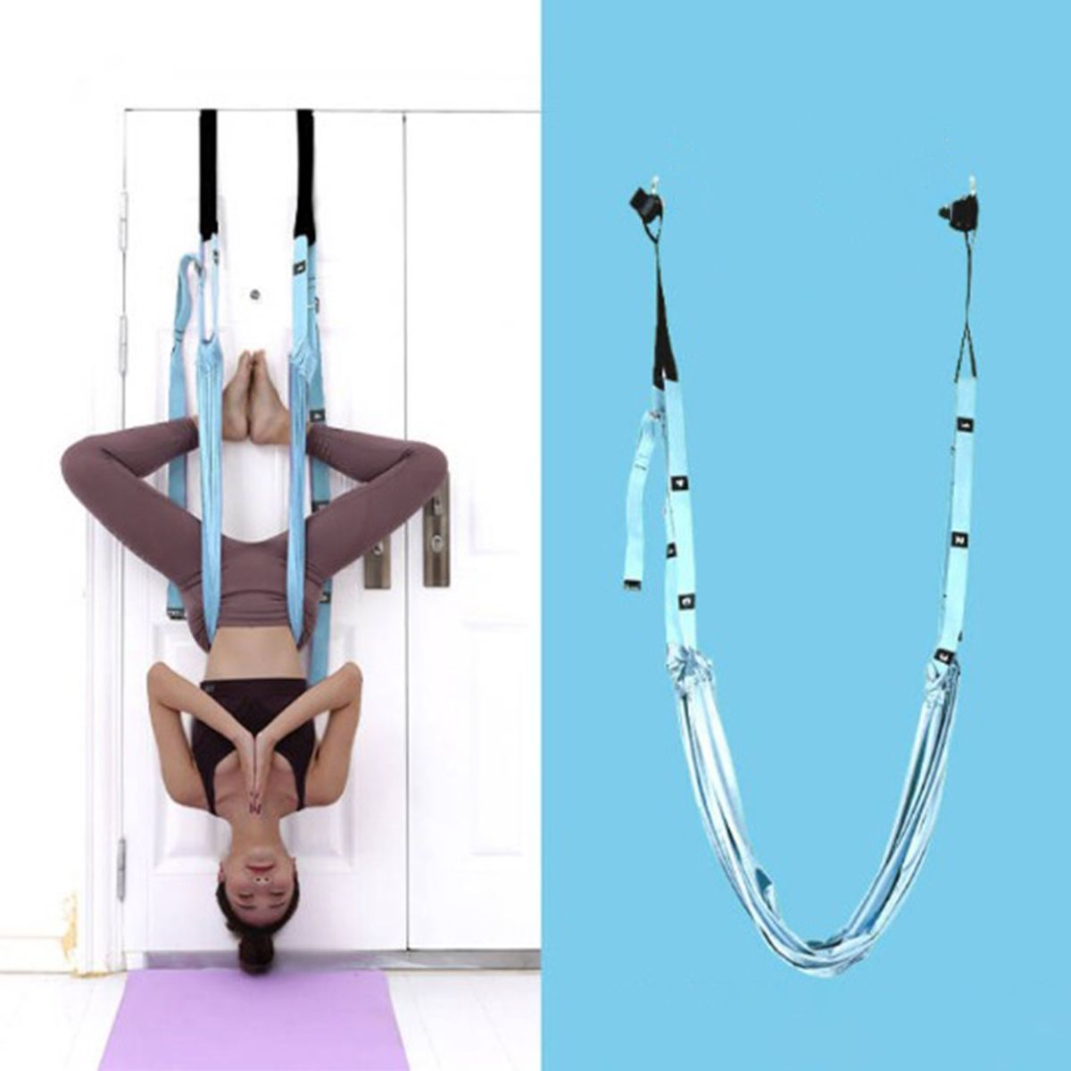 Stretch Band?Adjustable?High Stretchy?Yoga-Blue