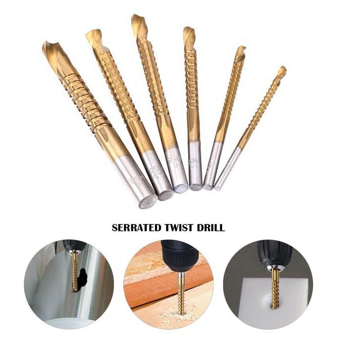 6Pcs Countersink Drill Bit Power Tools