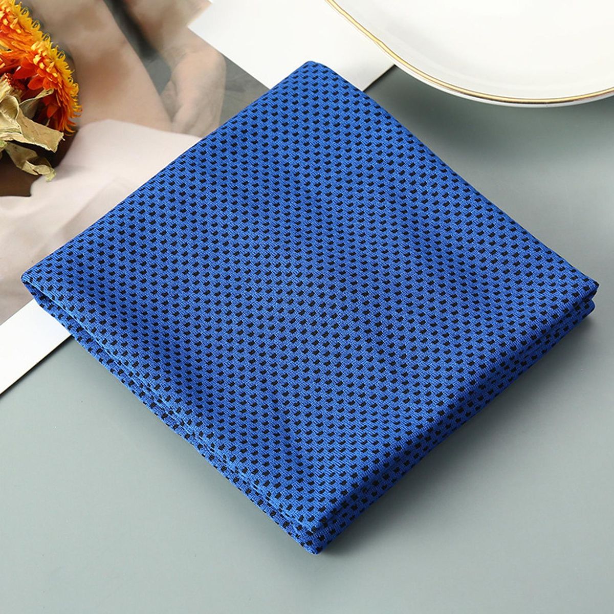 Towel Outdoor Sports Cold Feeling Towel Royal Blue