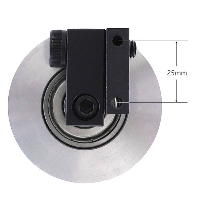 50mm DIY Double Bearing Sander Guide Wheel For Polishing & Belt