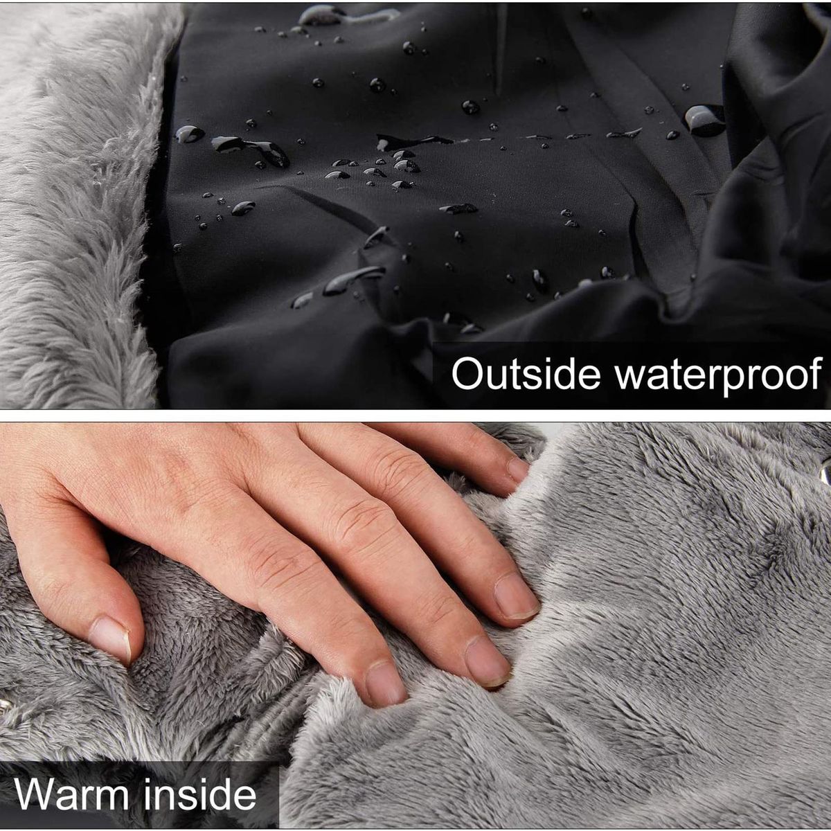 1 Pair Stroller Hand Muffs Baby Stroller Gloves Warm Hand Gloves Hand Warmer Waterproof Windproof Anti-Freeze Extra Thick for Parents Keep Warm in Cold Winter
