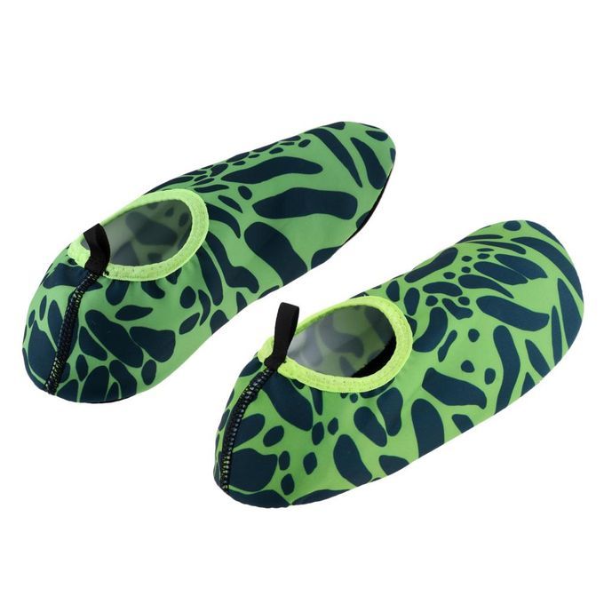 Sports Unisex Barefoot Water Skin Shoes  Socks Beach Green XXS 30-31