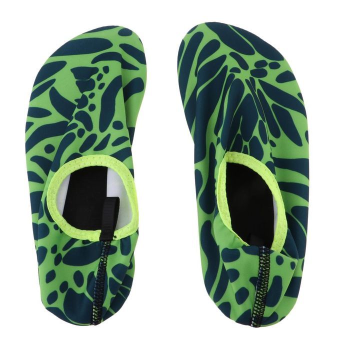 Sports Unisex Barefoot Water Skin Shoes  Socks Beach Green XXS 30-31