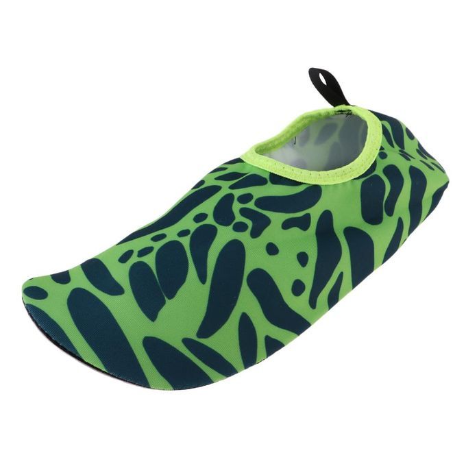 Sports Unisex Barefoot Water Skin Shoes  Socks Beach Green XXS 30-31
