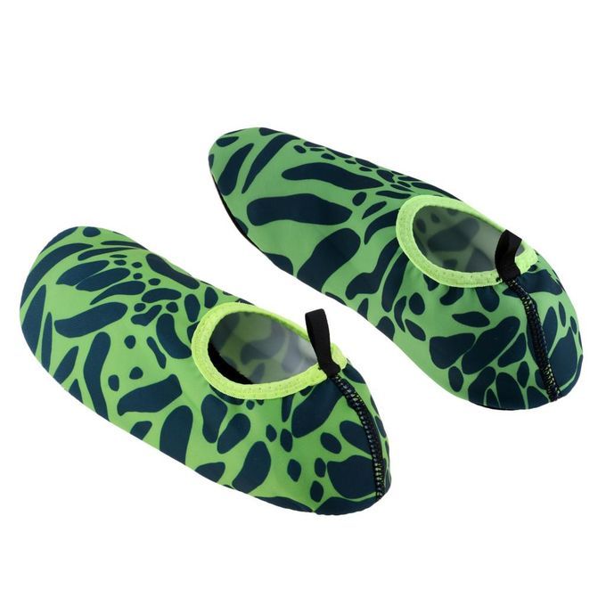 Sports Unisex Barefoot Water Skin Shoes  Socks Beach Green XXS 30-31