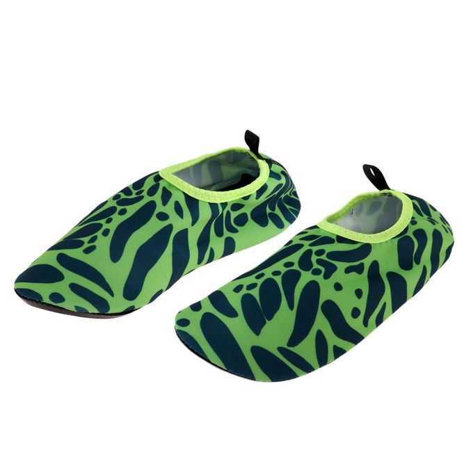Sports Unisex Barefoot Water Skin Shoes  Socks Beach Green XXS 30-31