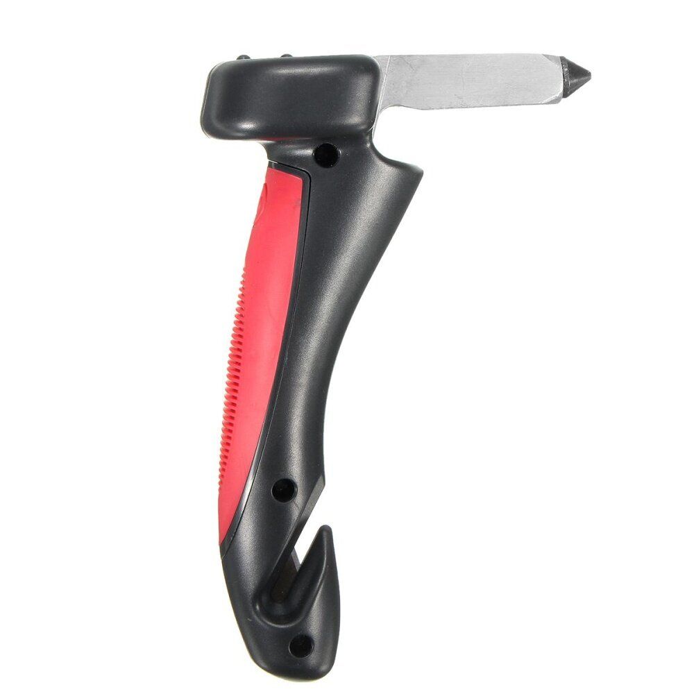 Car Cane Portable AID Handle LED Flashlight Belt Tool Emergency Hammer