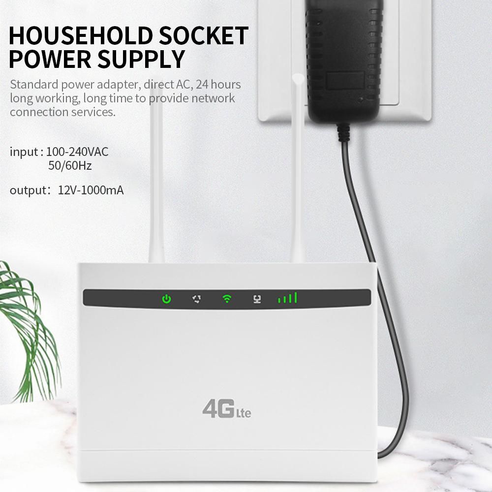 4G LTE Wireless Router 150Mbps High Power CPE Router with SIM Card Slot Strong Signal EU Version