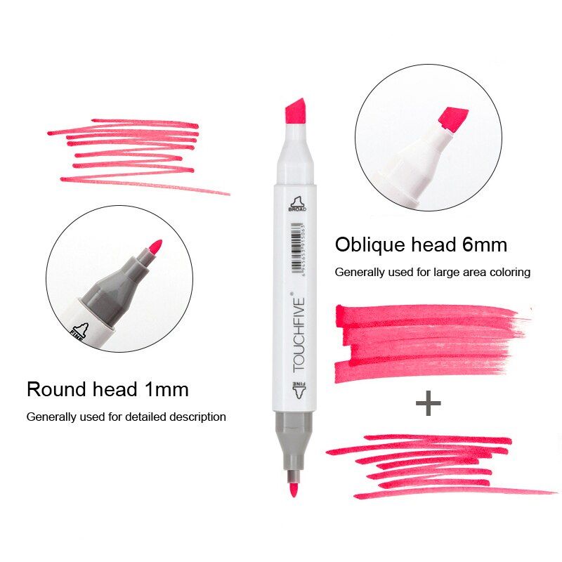 Touchfive 12 24Colors Skin Tones Set Alcohol-based Ink