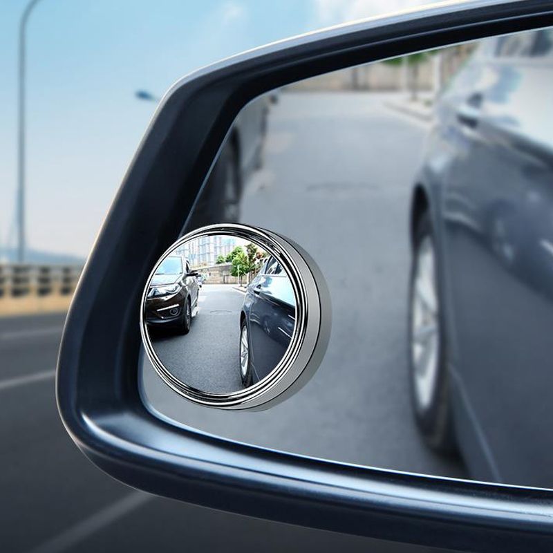 (black 2pcs)2PCS 360 Degree HD Blind Spot Mirror For Car