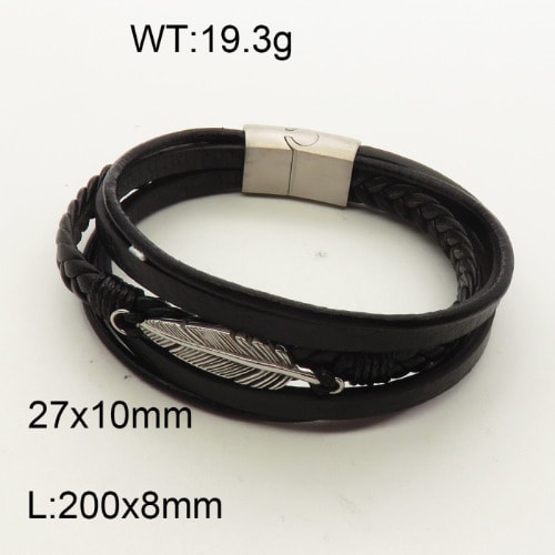 Men Leather Bracelet 02