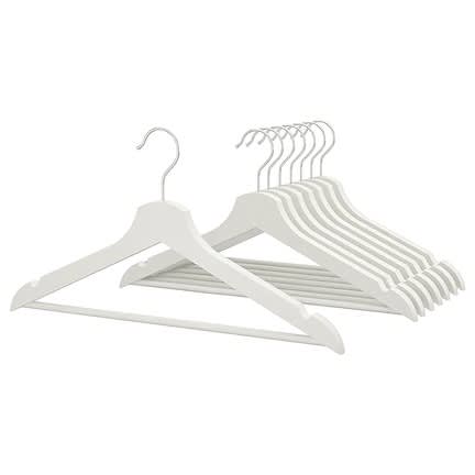 Bumerang Hanger - White - Set Of 8