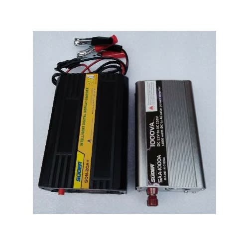 1000w Inverter With Separate 20a 12v/24v Digital Display Charger