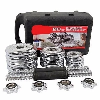 Adjustable Chromed Dumbbell - 20kg