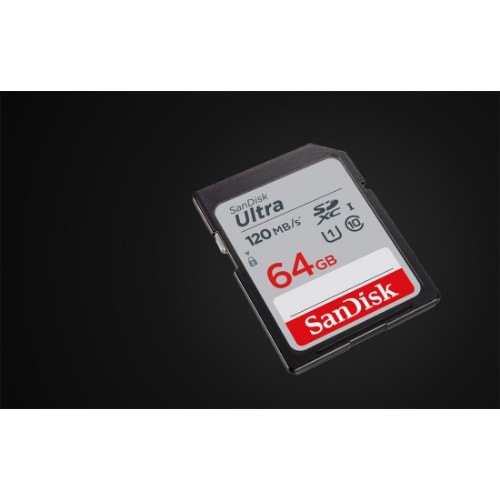 Ultra Sdxc Memory Card For Camera - 120mb/s - 64gb.