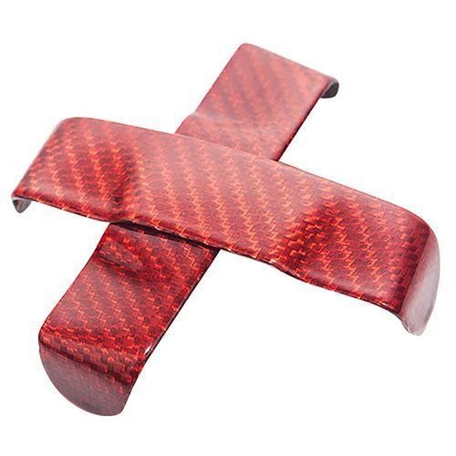 2Pcs Real Carbon Fiber Car Seat Safety Belt Buckle