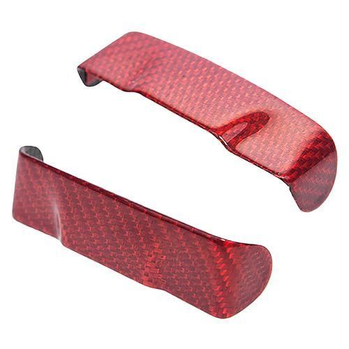 2Pcs Real Carbon Fiber Car Seat Safety Belt Buckle