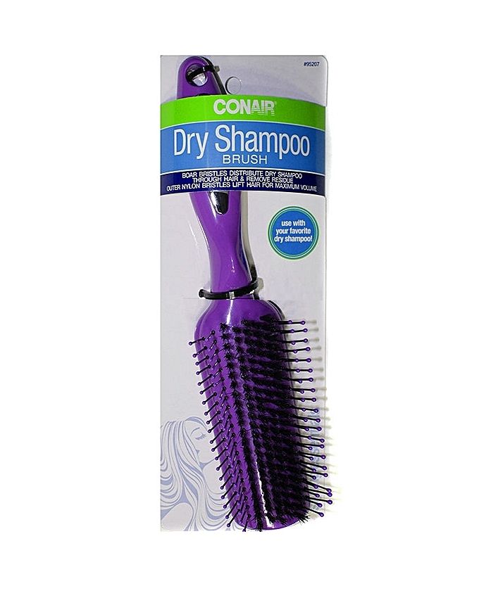 Boar Bristles Hair Brush  - Purple