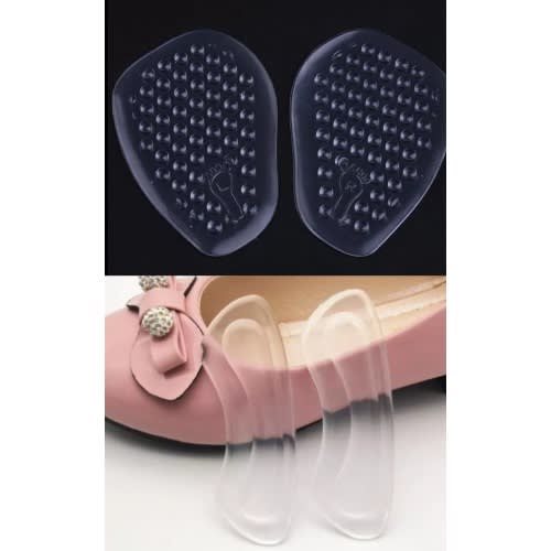Dotted Silicone Gel Insoles And Clear Heel Pads
