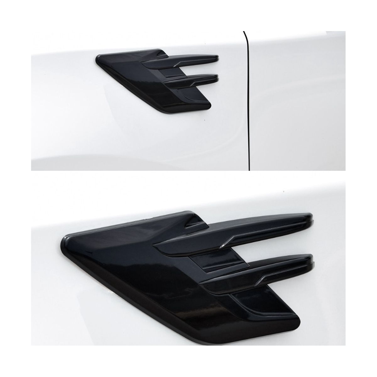 Car Side Air Intake Hood Vent Decoration Car Side Vent Hood Car Personality Modification Exterior Decoration Universal,B