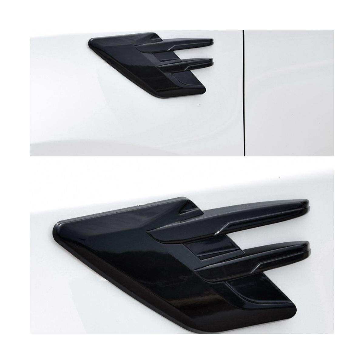 Car Side Air Intake Hood Vent Decoration Car Side Vent Hood Car Personality Modification Exterior Decoration Universal,B