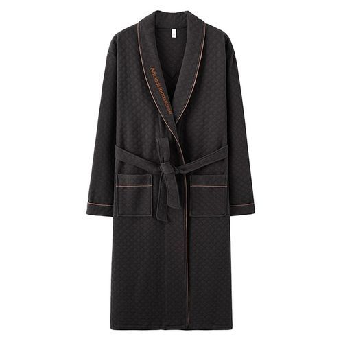 Household Clothes Men's Long Sleeved Warm Pajamas
