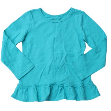 Girls Long Sleeve Top-Green