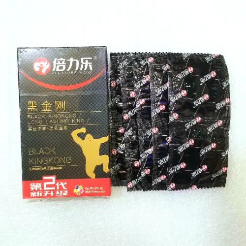 Black Kingkong Latex Condom - 10 Pieces