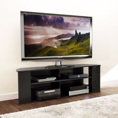Broadway Basics Black 60-inch TV Stand